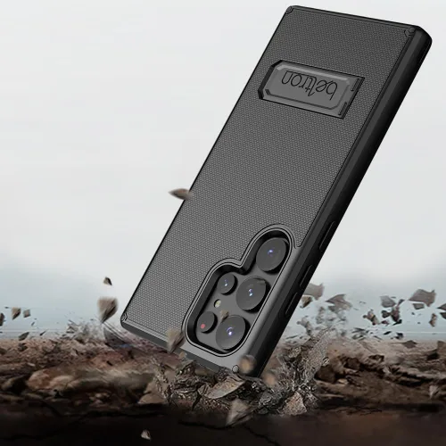 Vista 7 de BELTRON - Funda con clip para cinturón para Samsung Galaxy S24 Ultra, funda protectora delgada de doble capa de agarre de cuerpo completo y funda