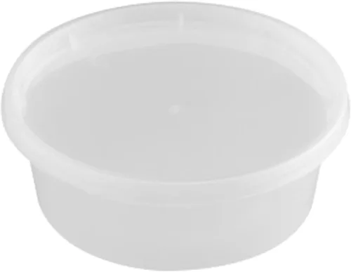 Vista 6 de [8oz-20 juegos de recipientes de plástico con tapas, recipientes transparentes sin BPA con tapas herméticas, almacenamiento de alimentos resistente