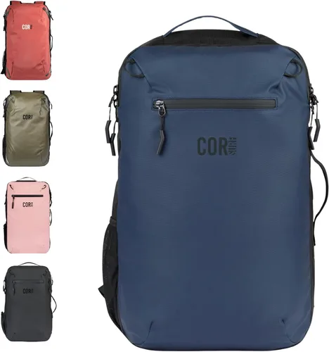 Vista 23 de COR Surf Mochila de viaje de mano Island Hopper 2.0 Mochila ultraligera aprobada para artículos personales 28L Negro Edición impermeable