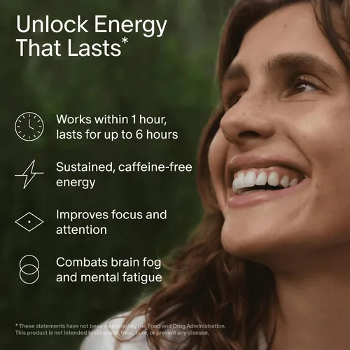 Vista 2 de Seed AM-02 Energy + Focus - Suplemento nootrópico diario para mujeres y hombres - Energía sostenida y de acción rápida durante hasta 6 horas