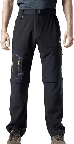 Vista 3 de Mr.Stream Men's Walking Windproof Breathable Camping Quick Drying Outdoor Convertible Hiking Pants
