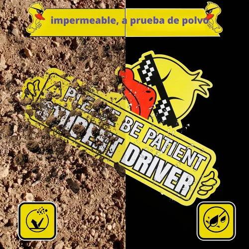 Vista 3 de SINGARO Imán para conductor nuevo para auto, 3 piezas, lindos imanes de pato para auto, señal de estudiante conductor, señal reflectante