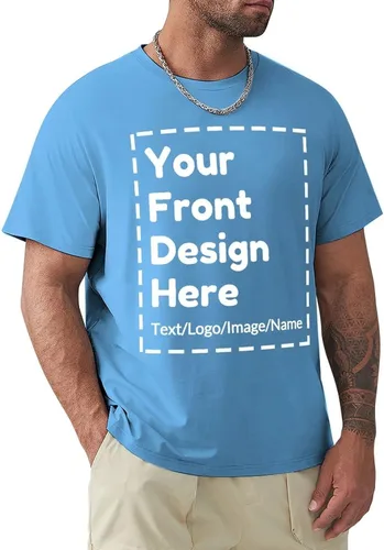 Vista 17 de Camiseta personalizada para hombres y mujeres, camisetas personalizadas para imprimir tu imagen, texto, logotipo, unisex para adultos