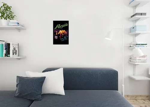 Vista 4 de Póster de Poison Nothin But a Good Time de los años 80, heavy metal de los años 90, música rock, vintage, fresco, póster de pared de 12 x 18 pulgadas