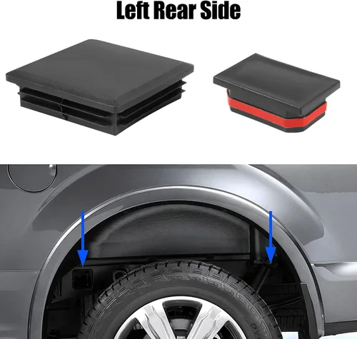 Vista 5 de BASIKER Tapones para Orificios de Tubo del Bastidor para Ford F150 Raptor 2017-2019 Tapas Anti Suciedad Barro y Residuos Tapones para Orificios