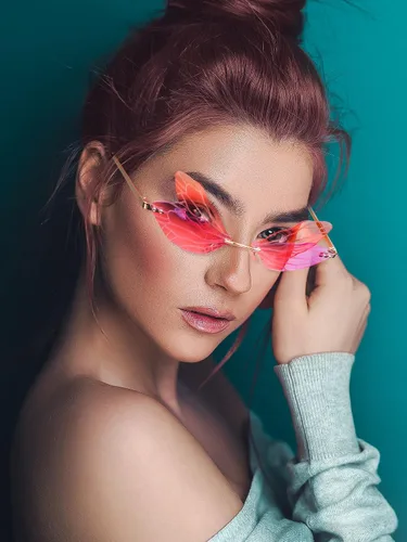Vista 6 de 7 gafas de sol con forma de libélula y mariposa para mujer 7 unidades Multicolor M