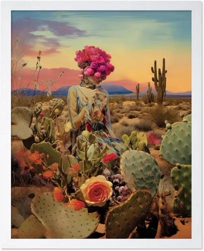 Vista 17 de Poster Master Póster de retrato de mujer, estampado de mariposa retro, arte de collage, arte femenino, arte femenino, arte moderno, arte floral