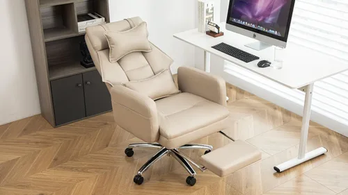 Vista 2 de Office Executive Chair,Computer Gaming Office Chair, High Back Adjustable Managerial Home Desk Chair, Swivel Computer PU Leather Chair with Lumbar