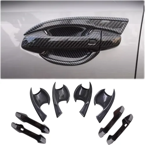 Vista 8 de MUXEE 9 piezas de cubierta para manija de puerta exterior, cubierta para manija de puerta en forma de cuenco para Kia Forte K3 2019 2020 2021 2022