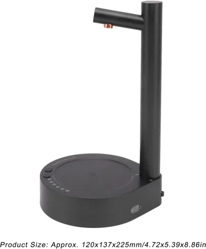 Vista 7 de Cryfokt Dispensador de agua, dispensador de jarra de agua eléctrica de carga de 1800 mAh, dispensador de botella de agua eléctrica de 6 engranajes
