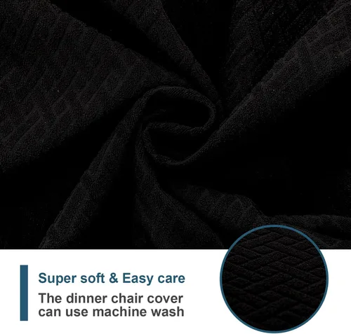 Vista 6 de Genina Fundas de asiento impermeables para sillas de comedor, fundas impermeables para sillas de comedor