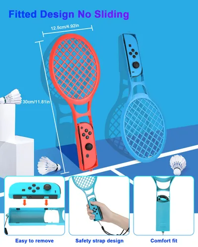 Vista 4 de CunPeyjmo Switch Sports Accessories Bundle, 20 in 1 Upgraded Switch Sports Accessories Bundle for NinTendo SwitchOLED Sports Games 2023