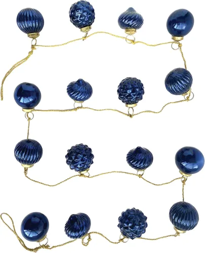 Vista 14 de Creative Co-Op - Guirnalda ornamental de cristal de mercurio en relieve plateado antiguo (XC5496)