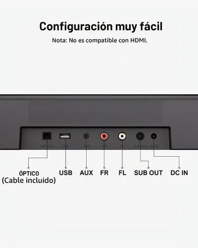 Vista 9 de ULTIMEA Barra de sonido de 7.1 canales con subwoofer, sistema de cine