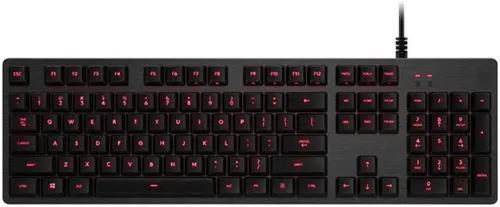 Vista 5 de Teclado, teclado mecánico USB 2.0 de 108 teclas para juegos con función de retroiluminación de botón, panel de aleación de aluminio, para el hogar