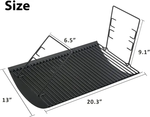Vista 2 de Repuestos de bandeja para cenizas de carbón de 20 pulgadas para Char Griller 5050 5072 5650 2123 2223 2823 Bandeja para parrilla Chargriller 200157