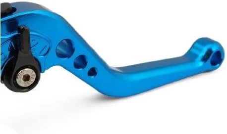 Vista 3 de Manetas de freno y embrague, ajustables, cortas, mecanizado CNC, Azul