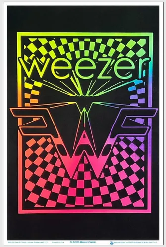 Vista 9 de Scorpio Posters Weezer Logo – Flocado – Póster de luz negra – 23 x 35 pulgadas