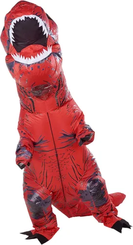 Vista 2 de Lulu Home Halloween Dinosaur Costume Inflatable T-Rex Dinosaur Costume for Adults