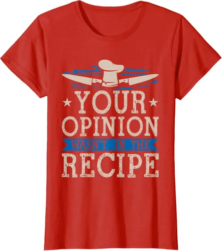 Vista 61 de Cooking Your Opinion Wasnot In The Recipe Chef Cook Baker - Camiseta, Negro, S