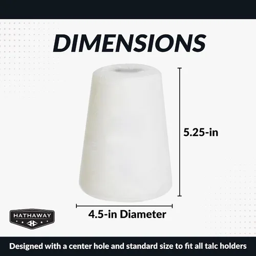 Vista 2 de Hathaway Silver Cup Cone Talc Chalk, White