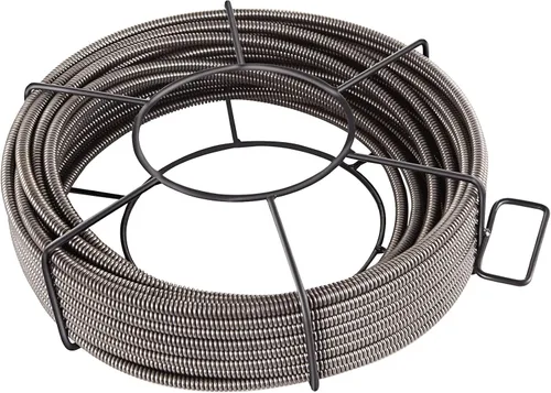 Vista 10 de VEVOR Cable de limpieza de desagüe de 50 pies x 1/2 pulgada, cable de alcantarillado de núcleo sólido, cable de auger de desagüe, cable de limpieza