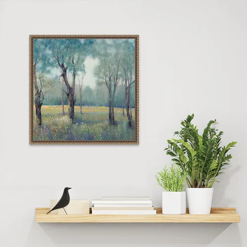 Vista 6 de Amanti Art Lienzo enmarcado para pared, 16 x 16 pulgadas, niebla matutina de Tim O'Toole, lienzo enmarcado para pared, obras de arte de paisajes
