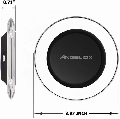 Vista 3 de ANGELIOX Receptor de carga inalámbrico compatible con iPhone 7/7 Plus / 6/6 Plus / 6s / 5Se / 5s / 5c / 5 (receptor de carga inalámbrico incluido)