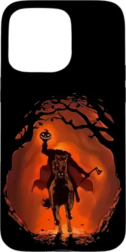 Vista 28 de iPhone 16 halloween scary pumpkin headless horseman Case