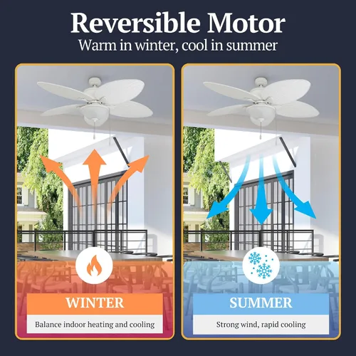 Vista 11 de Prominence Home Solana 80018-01 Ventilador de techo tropical para interiores y exteriores de 52 pulgadas con luz, cadena de tracción, tres opciones