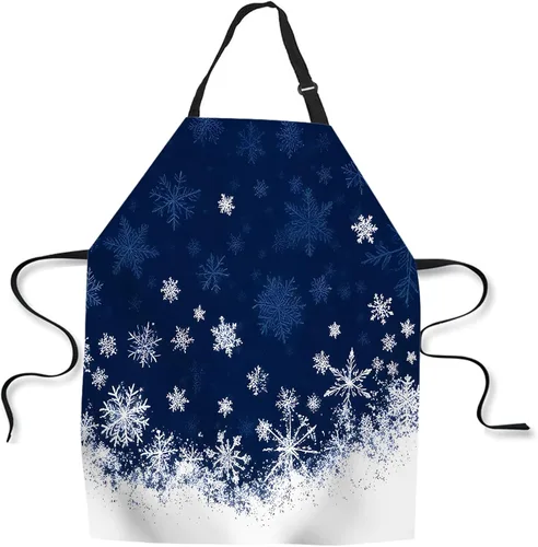 Vista 9 de Delantal de Cocina de Cocina Tiburón Marino Verde Delantal de Cocina para Hornear Chef Delantal Impermeable para Mujeres Hombres 31X27 Pulgadas