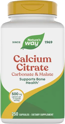 Vista 9 de Nature's Way - Citrato de calcio, carbonato y malato, apoya la salud ósea*, 100 cápsulas (el embalaje puede variar)