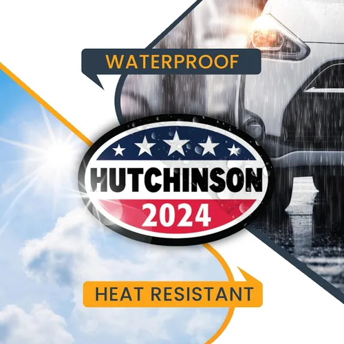 Vista 4 de Magnet Me Up ASA Hutchinson - Calcomanía magnética del partido político republicano 2024, 4 x 6 pulgadas, imán automotriz resistente para automóvil