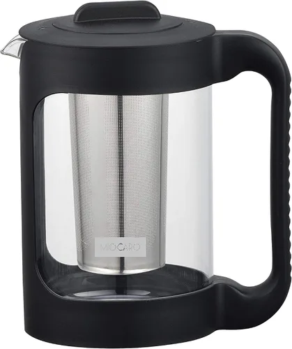 Vista 2 de SIXAQAUE - Cafetera helada de acero inoxidable, colador grande de 52 onzas, enfriador de té de jugo