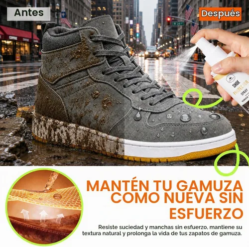 Vista 4 de Suede Protector Spray for Shoes: Waterproof and Stain Repellent