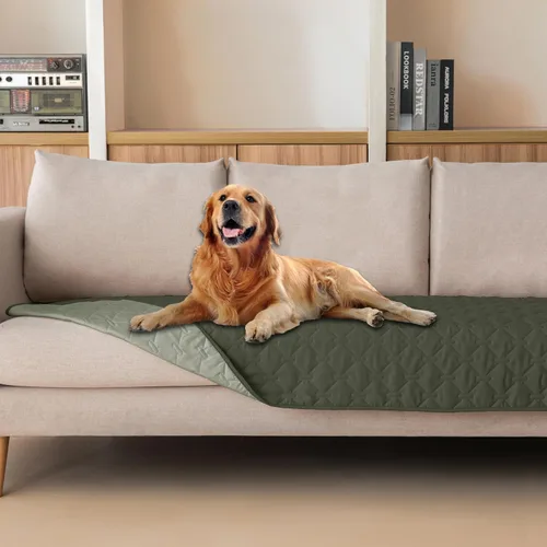 Vista 45 de gogobunny Manta para mascotas 3 veces más resistente, impermeable y a prueba de arañazos; protector de muebles reversible para perros y gatos, funda