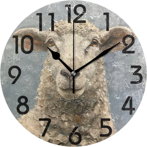 Vista 36 de Spring Hummingbird - Reloj de pared redondo con estampado de flores, 9.5 pulgadas, funciona con pilas, reloj de escritorio analógico silencioso