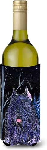 Vista 78 de Caroline's Treasures SS8447CC Starry Night English Bulldog - Enfriador para latas o botellas, lavable, funda plegable con aislamiento para bebidas