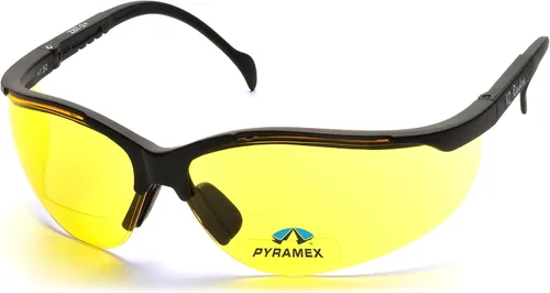 Vista 15 de Pyramex Venture II Bifocal Readers Safety Glasses Protective Eyewear, 2.5 Diopters, Amber