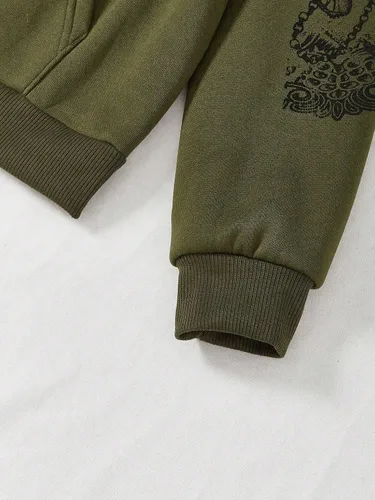 Vista 4 de SOLY HUX Sudaderas con capucha para mujer, con estampado de mariposas, manga larga, con cordón y bolsillo