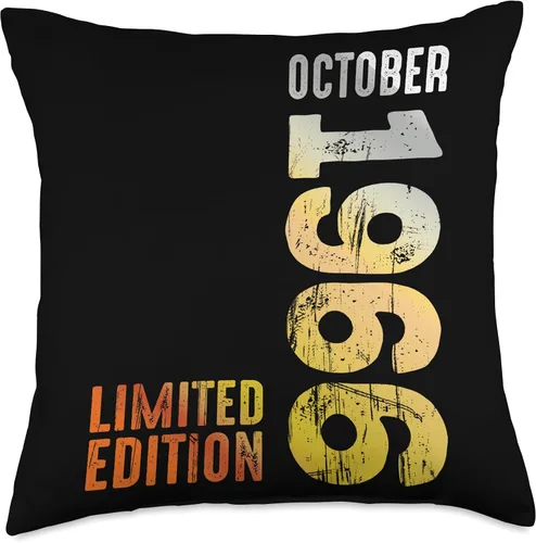 Vista 4 de Since October 1966 Retro 1966 Vintage 1966 October Throw Pillow