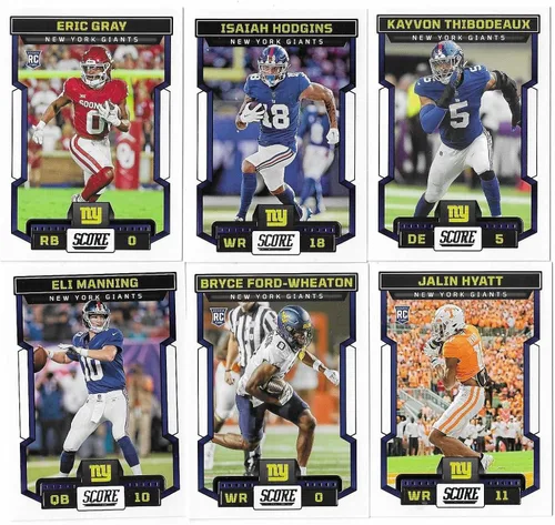 Vista 2 de 2023 Panini Score 12 Card New York Giants Team Set W/Drafted Rookies Saquon Barkley