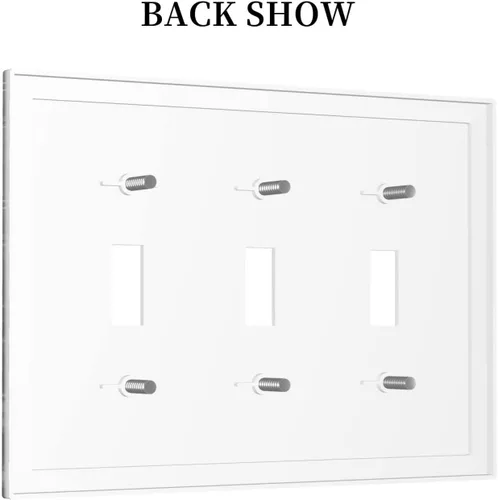Vista 653 de Placa de Interruptor de Luz Azul de 1 Gang, Placa de Pared Decorativa de Palanca Individual, Cubierta de Placa de Pared de Palanca, Placa Frontal