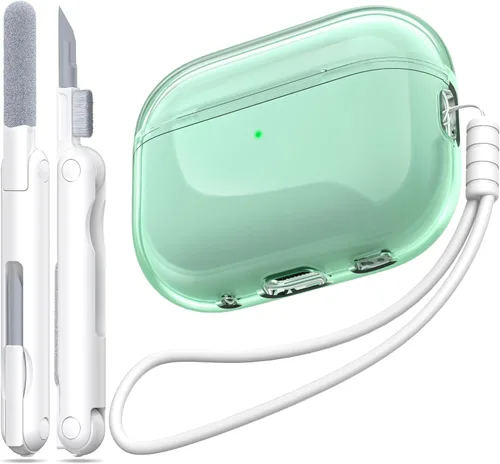 Vista 31 de Funda para Estuche de Airpods Pro de 2ª/1ª Generación, Compatible con Estuche de Airpods Pro de 2ª Gen Puerto de Carga USB C, Funda Suave