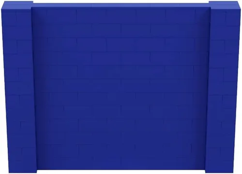 Vista 236 de EverBlock Kit de pared de 5 x 4 pies Bloques de construcción modulares Sistema de pared para edificios, pantallas y estructuras Divisor