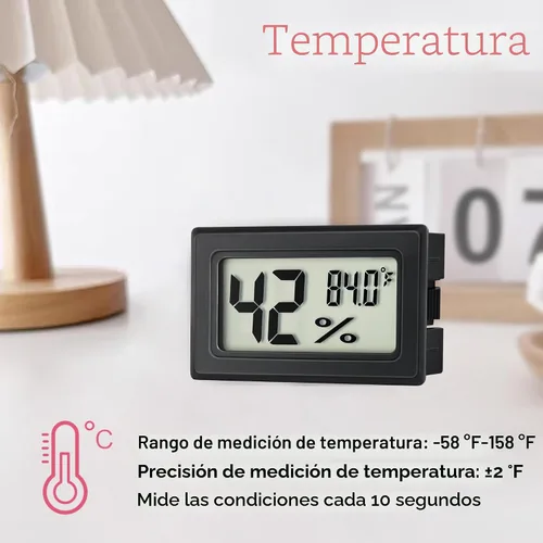 Vista 3 de EWPJDK Paquete de 3 mini termómetro higrómetro medidor de humedad
