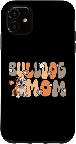 Vista 8 de Funda para iPhone 16 Bulldog Inglés Groovy World's Best English Bulldog Mom