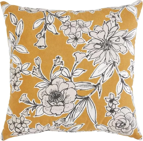 Vista 16 de Indigo Ink - Almohadas decorativas para sofá o cama, decoración bohemia del hogar, almohada redonda de algodón de 20 x 20 pulgadas con borlas