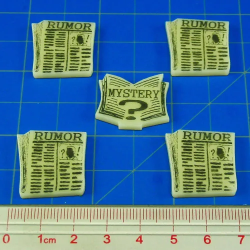 Vista 2 de Cthulhu, Rumor & misterio Token Set, Marfil (5)