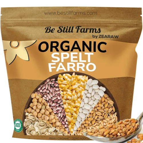 Vista 7 de Harina de espelta orgánica a granel 4.8 lb - Harina de pan para hornear granos antiguos Spelt Flour